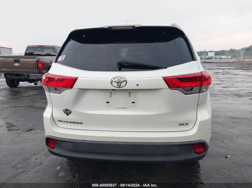 2018 Toyota Highlander Xle VIN: 5TDKZRFH9JS533317 Lot: 40085937