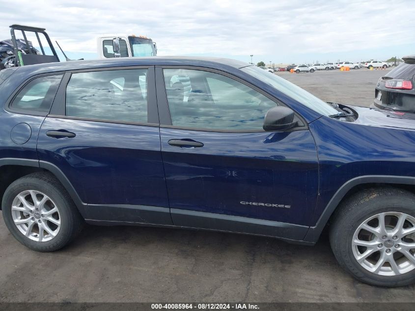 2015 Jeep Cherokee Sport VIN: 1C4PJLAB6FW601786 Lot: 40085964