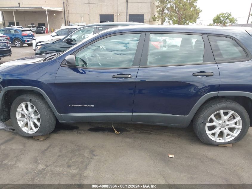 2015 Jeep Cherokee Sport VIN: 1C4PJLAB6FW601786 Lot: 40085964