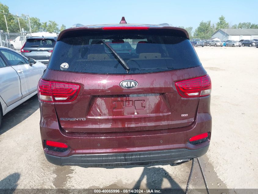 2019 Kia Sorento 2.4L Lx VIN: 5XYPG4A30KG568563 Lot: 40085996