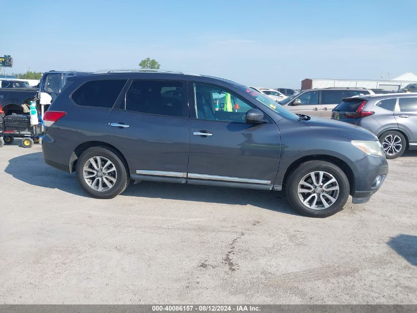 2013 Nissan Pathfinder Sl VIN: 5N1AR2MM3DC640934 Lot: 40086157