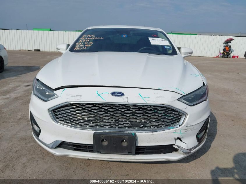 2019 Ford Fusion Titanium VIN: 3FA6P0D98KR118403 Lot: 40086162