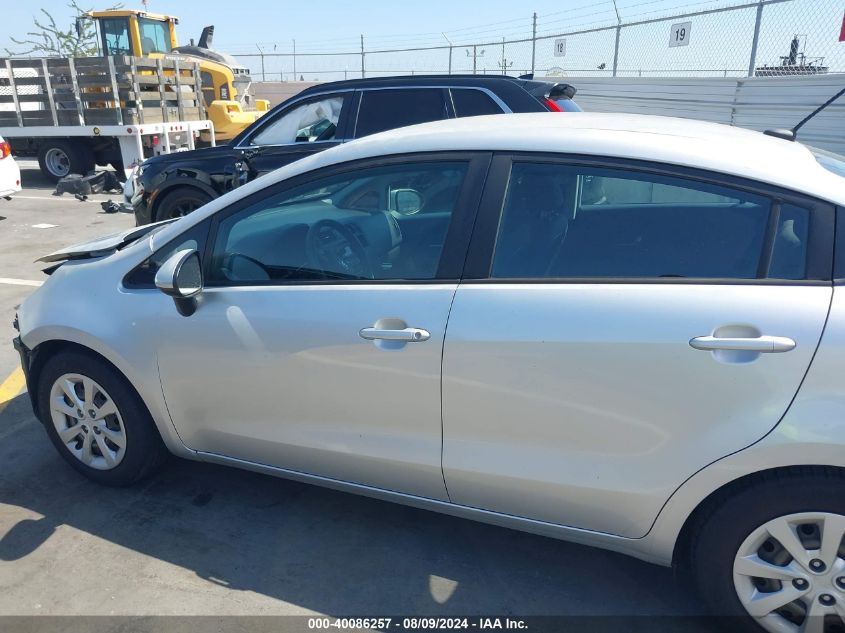 2015 Kia Rio Lx VIN: KNADM4A33F6506575 Lot: 40086257