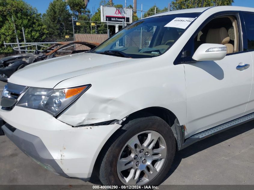 2009 Acura Mdx Technology VIN: 2HNYD28609H525784 Lot: 40086290