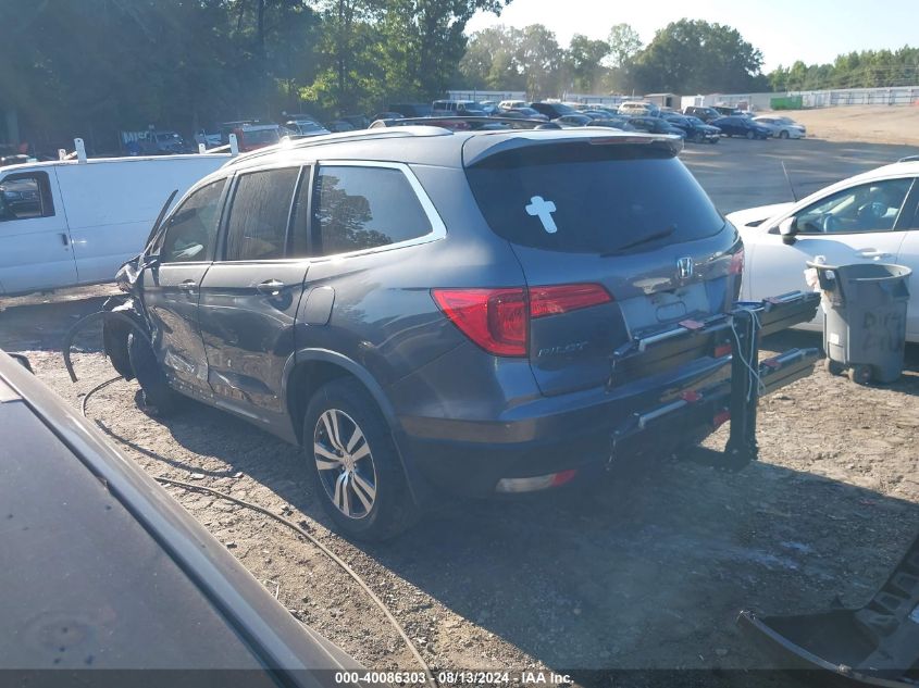 2016 Honda Pilot Ex-L VIN: 5FNYF5H77GB035338 Lot: 40086303