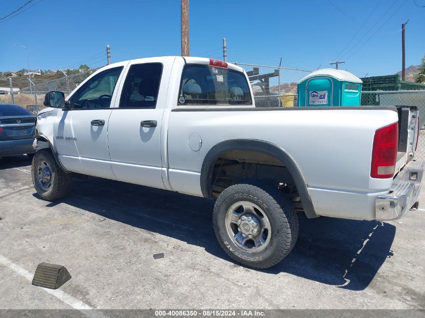 2005 Dodge Ram 2500 Slt/Laramie VIN: 3D7KS28C15G721627 Lot: 40086350