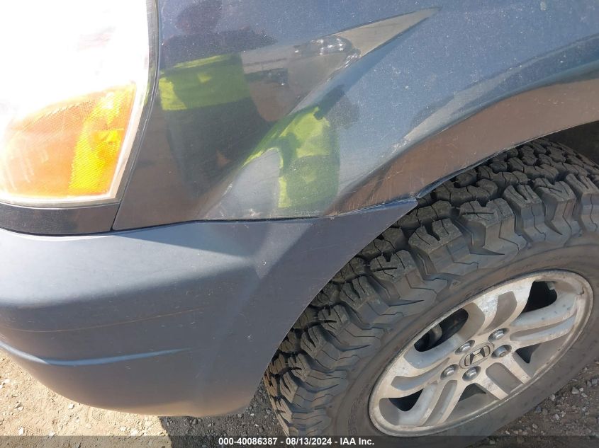 2005 Honda Pilot Ex-L VIN: 2HKYF18555H548724 Lot: 40086387