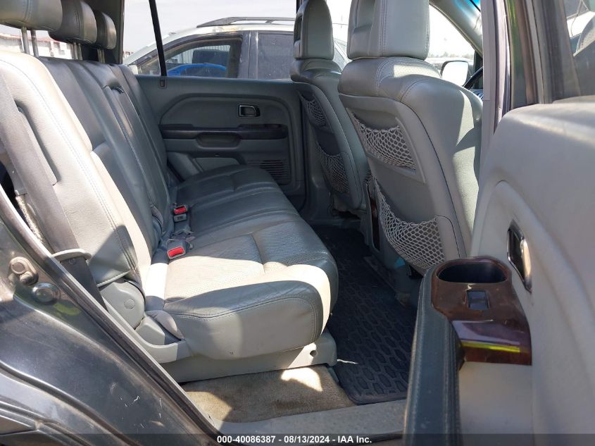 2005 Honda Pilot Ex-L VIN: 2HKYF18555H548724 Lot: 40086387