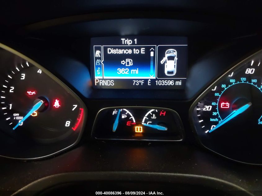 2014 Ford Focus Se VIN: 1FADP3F22EL101995 Lot: 40086396