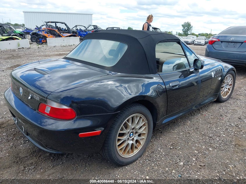 2000 BMW Z3 2.8L VIN: 4USCH3345YLF42501 Lot: 40086440
