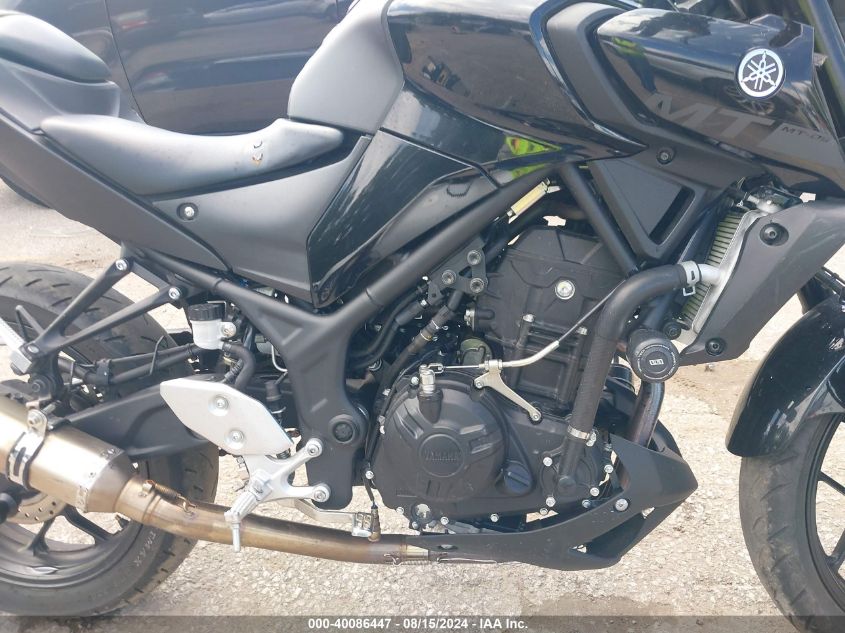 2020 Yamaha Mt-03 VIN: MH3RH20Y9LK002955 Lot: 40086447