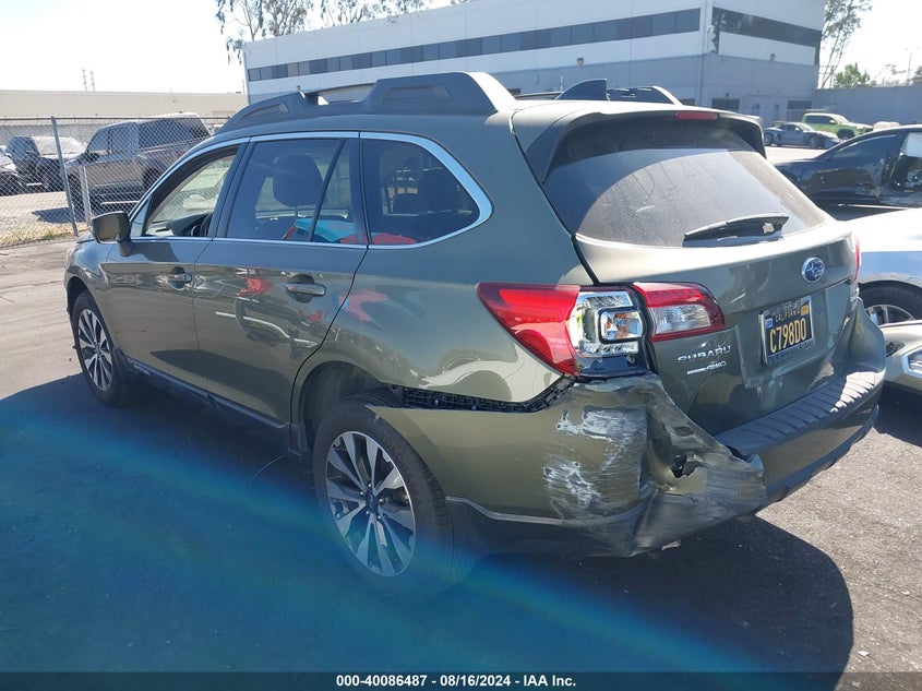 2016 SUBARU OUTBACK 2.5I LIMITED - 4S4BSAJC8G3277856