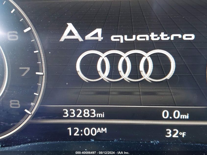 VIN WAUENAF40KA007760 2019 AUDI A4 45 PREMIUM