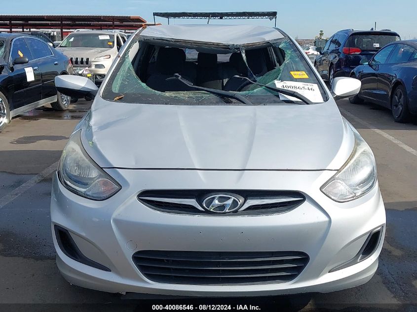 2013 Hyundai Accent Gs VIN: KMHCT5AE3DU092050 Lot: 40086546