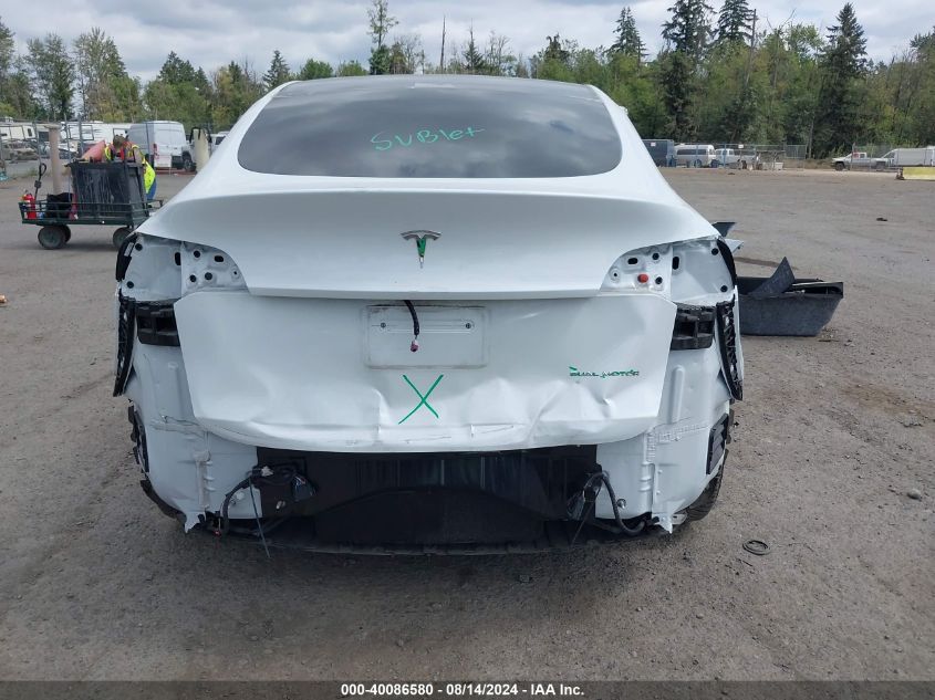 2020 Tesla Model Y Long Range Dual Motor All-Wheel Drive VIN: 5YJYGDEE5LF009177 Lot: 40086580