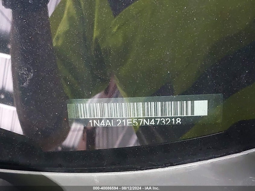 2007 Nissan Altima 2.5 S VIN: 1N4AL21E57N473218 Lot: 40086594