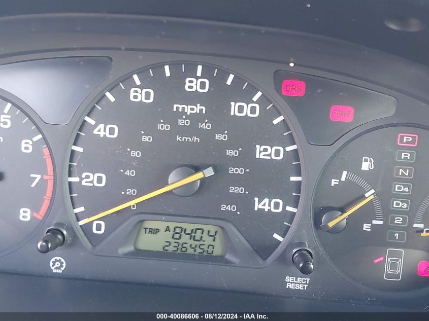 2000 Honda Accord 3.0 Ex VIN: 1HGCG225XYA041823 Lot: 40086606