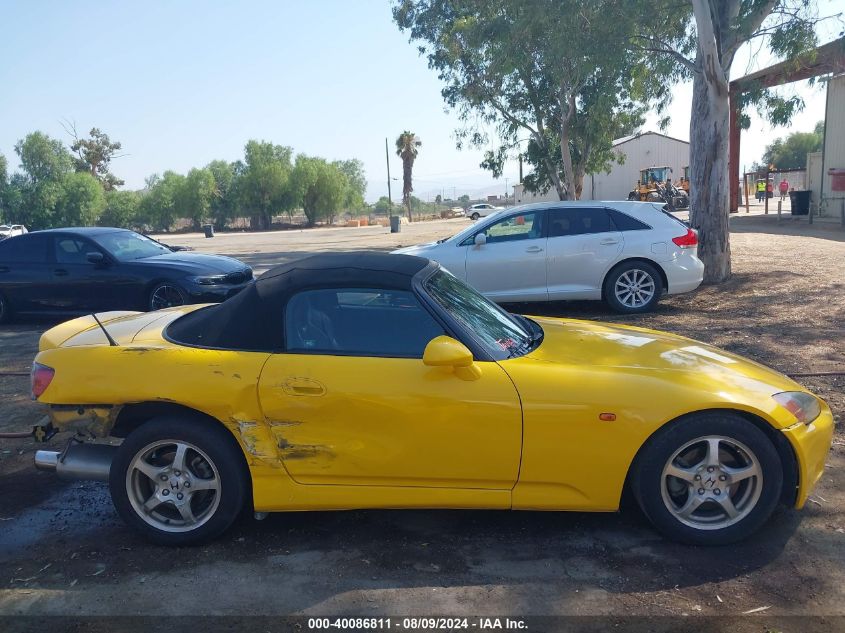 2002 Honda S2000 VIN: JHMAP11402T001088 Lot: 40086811