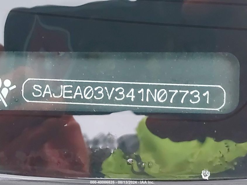 2004 Jaguar S-Type R VIN: SAJEA03V341N07731 Lot: 40086825