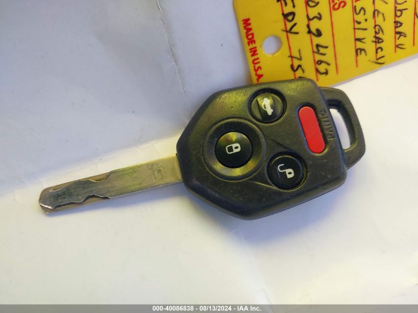 2013 Subaru Legacy 2.5I Premium VIN: 4S3BMBC64D3032463 Lot: 40086838