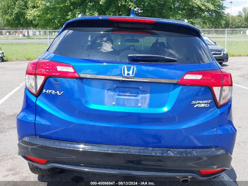 2021 Honda Hr-V Awd Sport VIN: 3CZRU6H13MM747603 Lot: 40086847