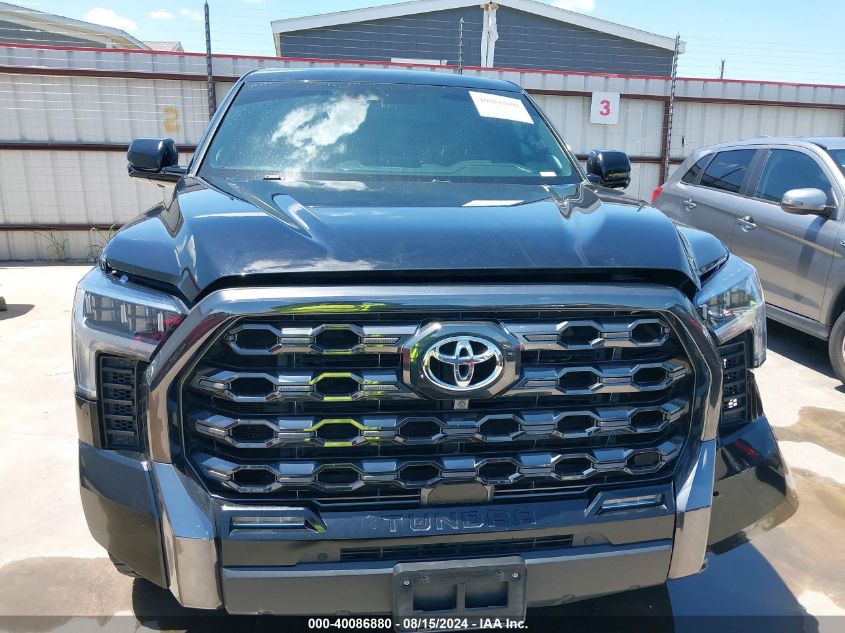 2022 Toyota Tundra Platinum VIN: 5TFNA5EC1NX003250 Lot: 40086880