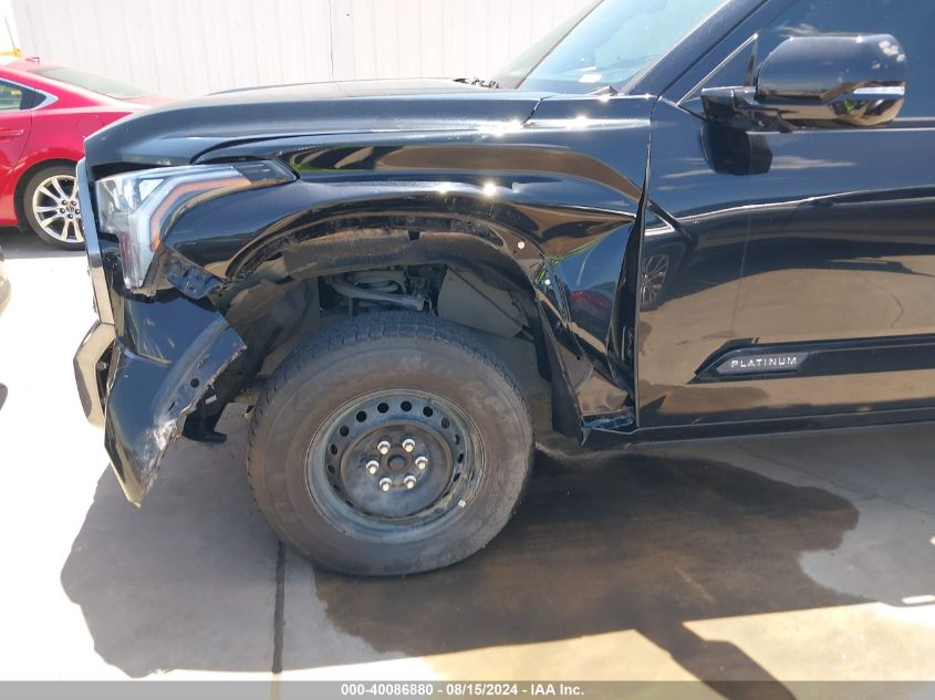 2022 Toyota Tundra Platinum VIN: 5TFNA5EC1NX003250 Lot: 40086880