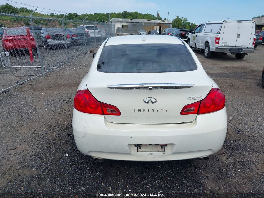 2008 Infiniti G35X VIN: JNKBV61F18M275055 Lot: 40086902