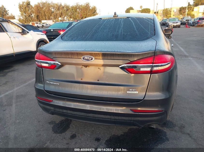 2019 Ford Fusion Se VIN: 3FA6P0HD1KR216039 Lot: 40086970