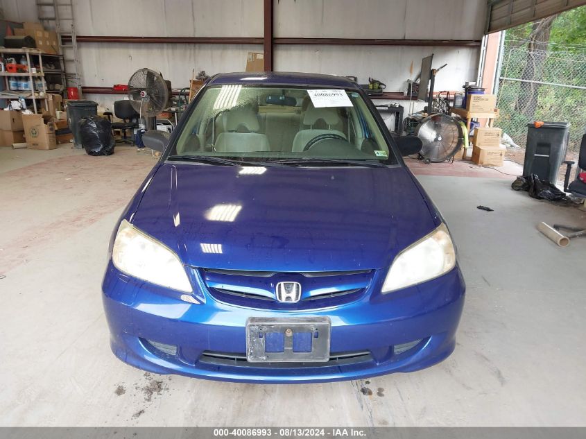 2004 Honda Civic Dx Vp VIN: 1HGES16374L015592 Lot: 40086993