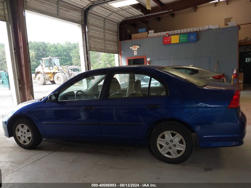 2004 Honda Civic Dx Vp VIN: 1HGES16374L015592 Lot: 40086993