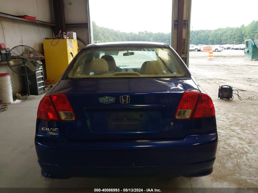 2004 Honda Civic Dx Vp VIN: 1HGES16374L015592 Lot: 40086993