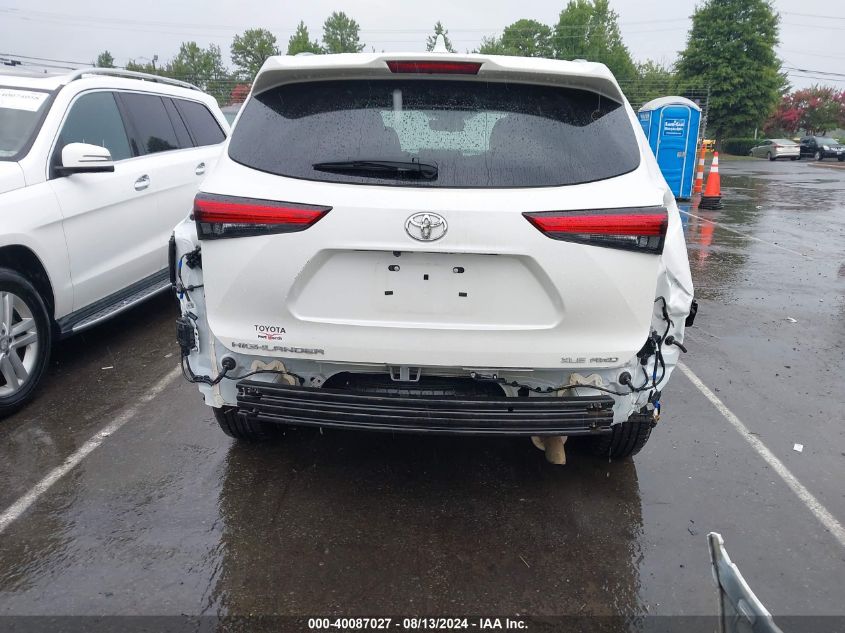 2021 Toyota Highlander Xle VIN: 5TDGZRBH9MS061961 Lot: 40087027