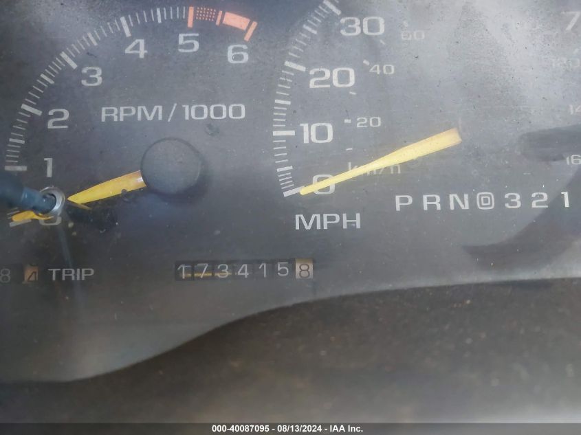 1996 Chevrolet Tahoe K1500 VIN: 1GNEK13R8TJ372949 Lot: 40087095