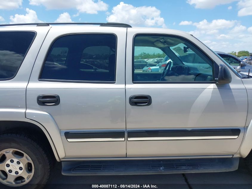 2005 Chevrolet Tahoe Ls VIN: 1GNEC13Z95J208254 Lot: 40087112