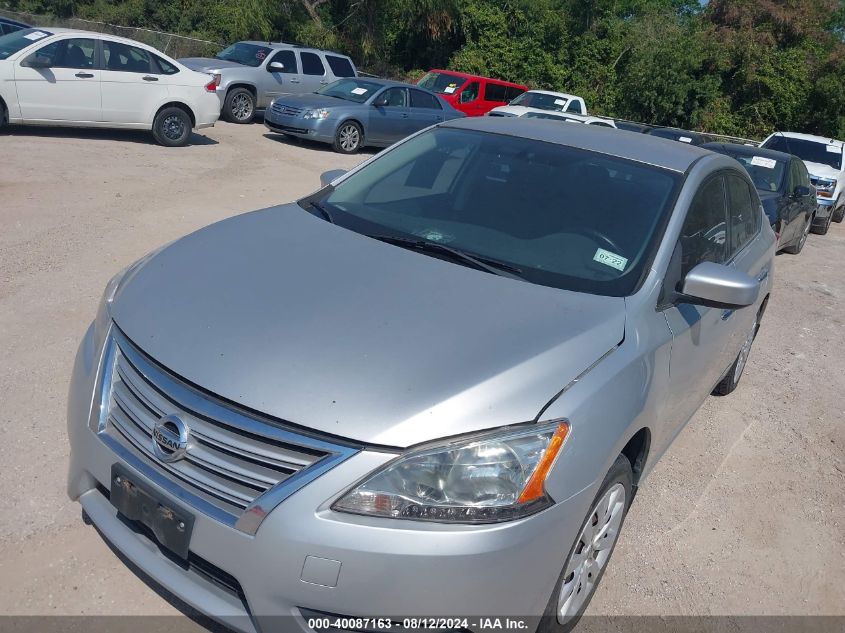 2015 Nissan Sentra S/Sv/Sr/Sl VIN: 3N1AB7AP0FY319693 Lot: 40087163