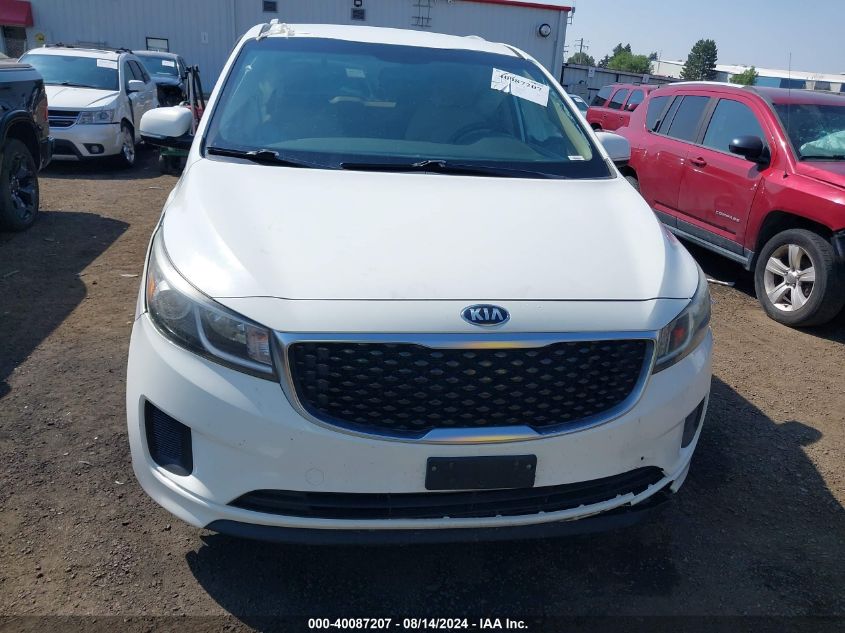 2016 Kia Sedona Lx VIN: KNDMB5C1XG6092920 Lot: 40087207