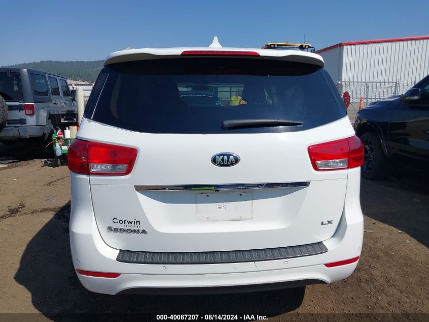 2016 Kia Sedona Lx VIN: KNDMB5C1XG6092920 Lot: 40087207