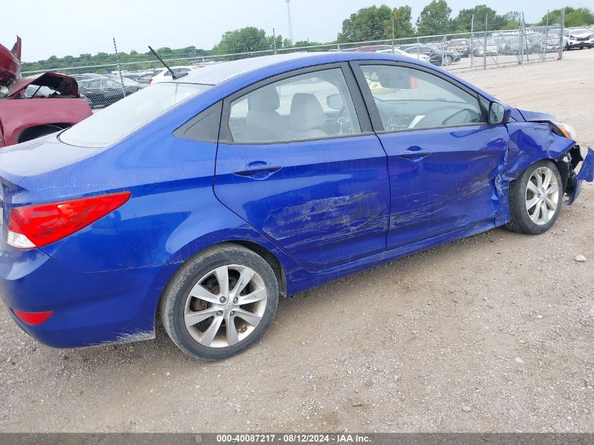 2013 Hyundai Accent Gls VIN: KMHCU4AE7DU433117 Lot: 40087217