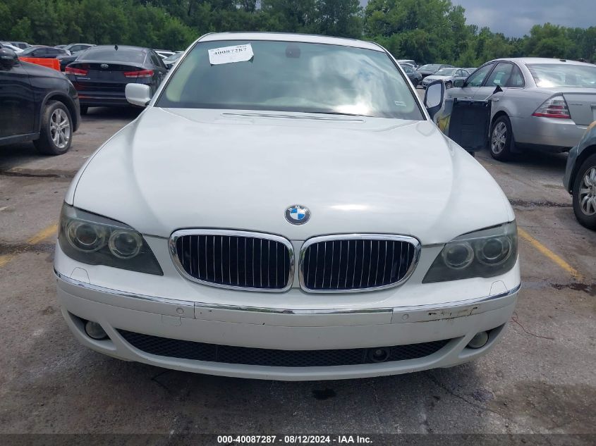 2007 BMW 750Li VIN: WBAHN83527DT69145 Lot: 40087287