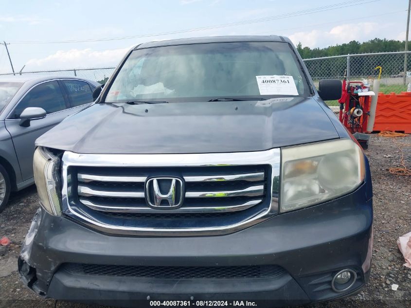 2012 Honda Pilot Ex VIN: 5FNYF4H48CB023533 Lot: 40087361