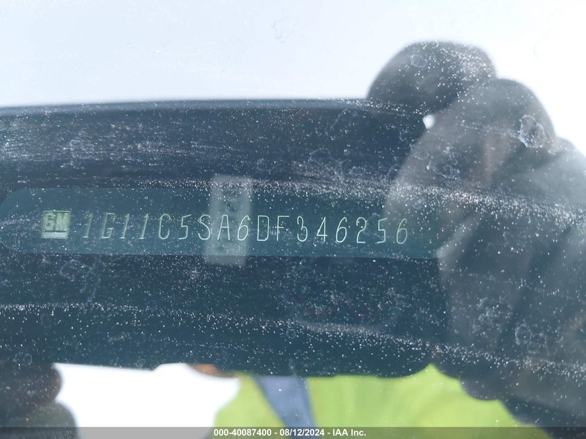 2013 Chevrolet Malibu 1Lt VIN: 1G11C5SA6DF346256 Lot: 40087400