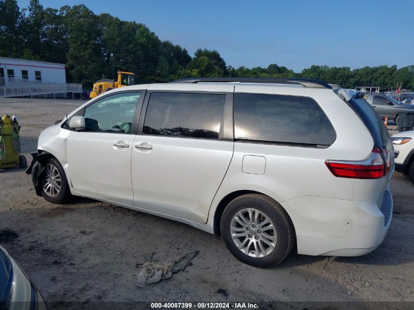 2016 Toyota Sienna Xle Premium 8 Passenger VIN: 5TDYK3DC2GS747674 Lot: 40087399