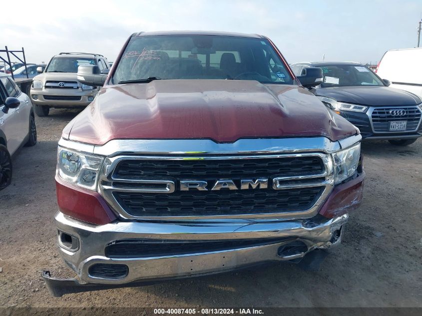 2022 Ram 1500 Big Horn/Lone Star VIN: 1C6RREBT6NN218916 Lot: 40087405