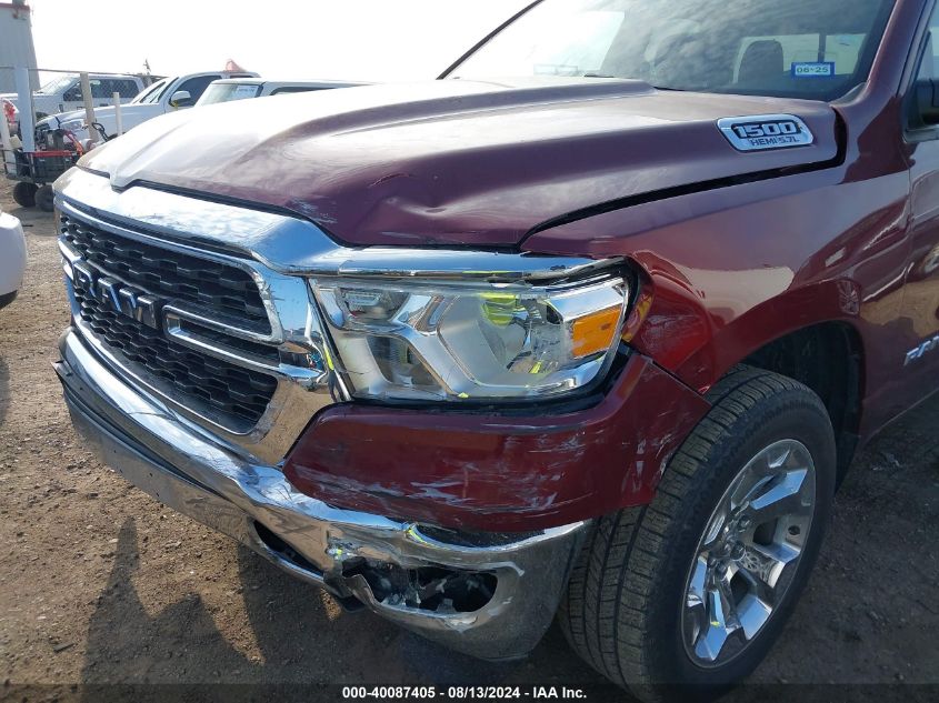 2022 Ram 1500 Big Horn/Lone Star VIN: 1C6RREBT6NN218916 Lot: 40087405