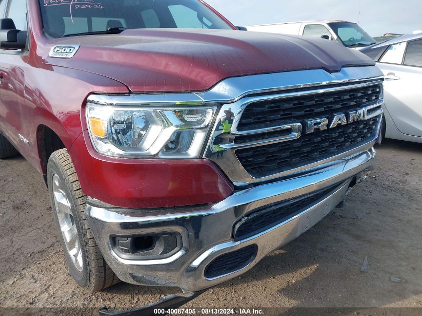 2022 Ram 1500 Big Horn/Lone Star VIN: 1C6RREBT6NN218916 Lot: 40087405