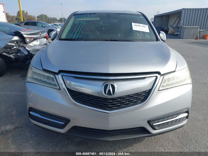 2015 Acura Mdx VIN: 5FRYD3H21FB011712 Lot: 40087481