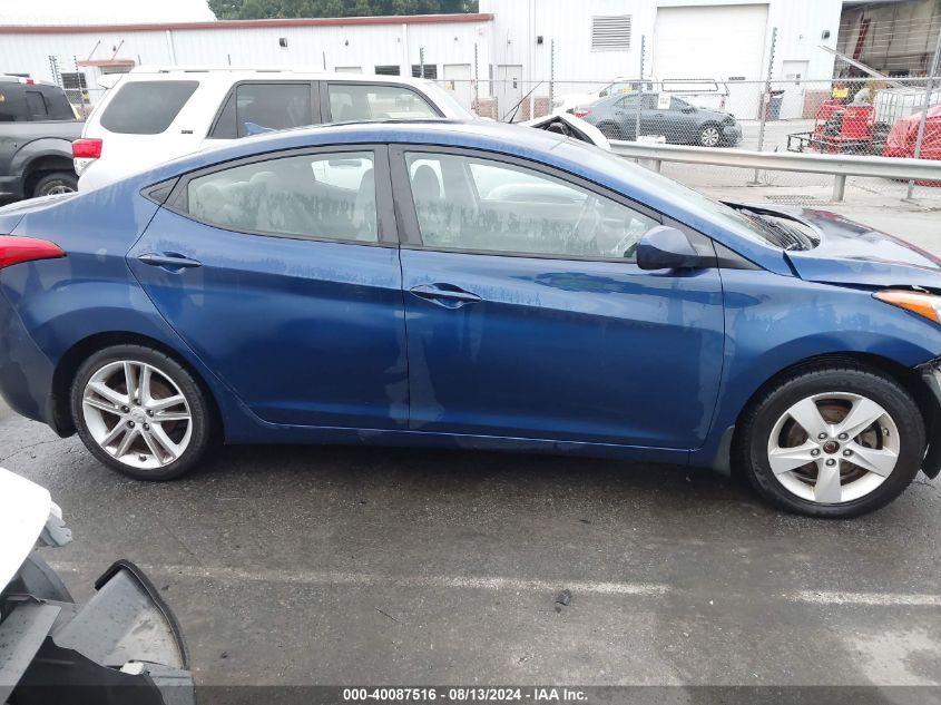 2013 Hyundai Elantra Gls VIN: KMHDH4AE6DU507586 Lot: 40087516