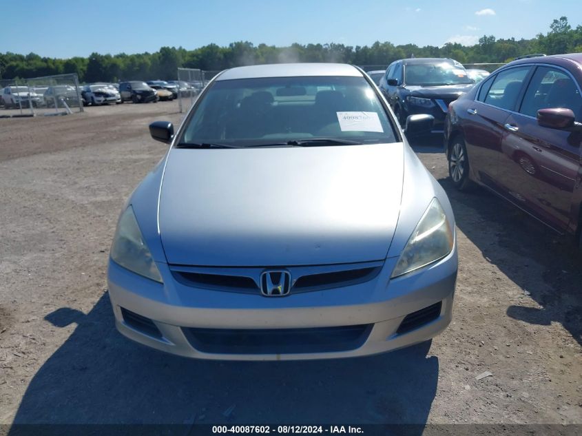 2007 Honda Accord 2.4 Vp VIN: 1HGCM56187A196256 Lot: 40087602