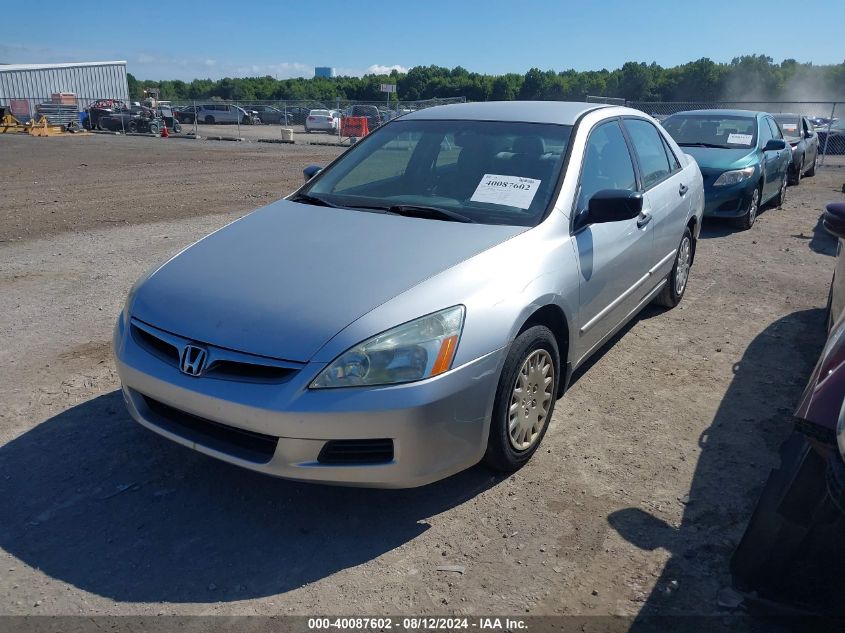 2007 Honda Accord 2.4 Vp VIN: 1HGCM56187A196256 Lot: 40087602